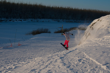 snowboarder on the slope again