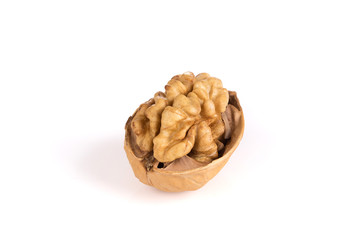 Walnuts on a white board