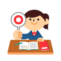 学生　生徒　中学生　高校生　勉強　制服　女の子　丸　正解　成功