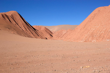Fototapeta na wymiar Landscape close to Tolar Grande village in Salta Province in northwestern Argentina