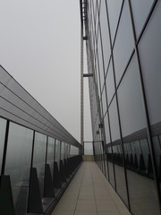 wieżowiec, OBC, Olivia Business Centre, architektura, Gdańsk, budowa, sal, niebo, szkło, metal, budynek, drapacz chmur, budowa, miejski, inżynieria, projekt, perspektywa © AgaBla