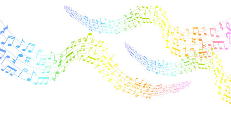  音符　楽譜　カラフル　背景