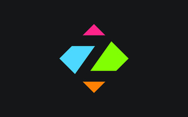 Z Uppercase Letter Icon or Logo design, Vector Template