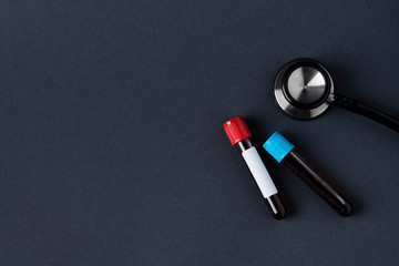 Blood samples by a stethoscope