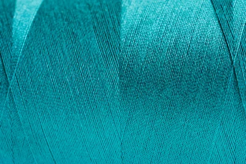 Fotobehang Blue fabric closeup © Rawpixel.com