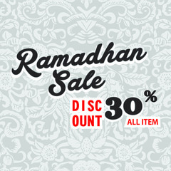 Ramadan sale offer banner design, Promotion poster, voucher, discount, label, greeting card of Ramadan Kareem, modern 

design background illustration