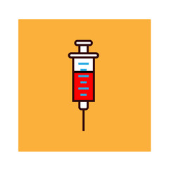 The syringe is for injection to reduce fever, body temperature.