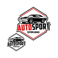 Obraz premium Autosport custom garage logo vector