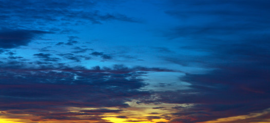 Fototapeta na wymiar Beautiful sunset . Nature background with colorful sky.