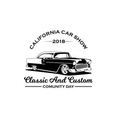 California car show 2018 logo vector