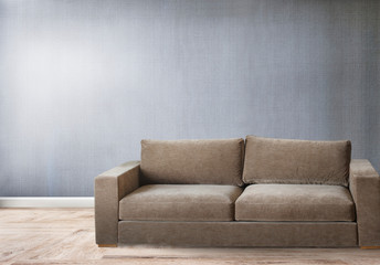 Sofa in a gray room