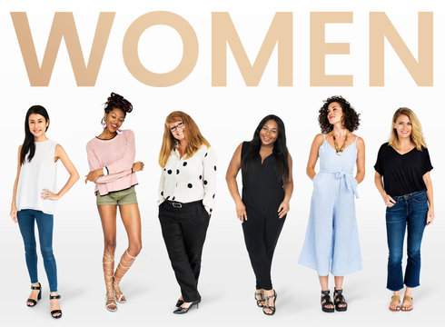 Diverse Women Mockup Collection