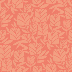 Elegant abstract rose flower seamless pattern