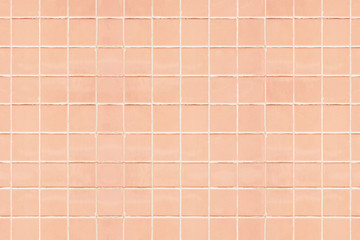 Pastel peach tiles textured background