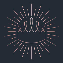 Glitter Crown  Vector