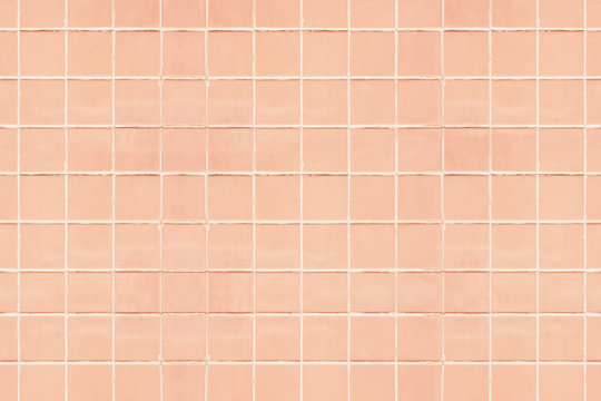 Pastel peach tiles textured background