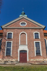 Fototapeta na wymiar Front of the historic St. Petri church in Ratzeburg, Germany