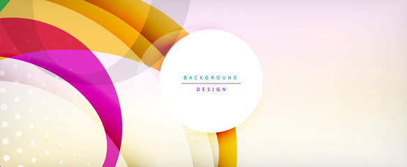 Trendy simple circle abstract background, dynamic motion concept. Vector Illustration For Wallpaper, Banner, Background, Card, Book Illustration, landing page