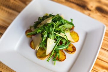 arugula with potatoes