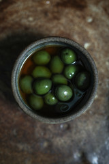 Bowl of fresh olives