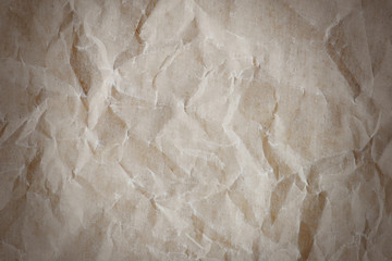 Crumpled white paper textured background
