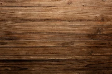 Foto auf Acrylglas Holz Brown wooden flooring