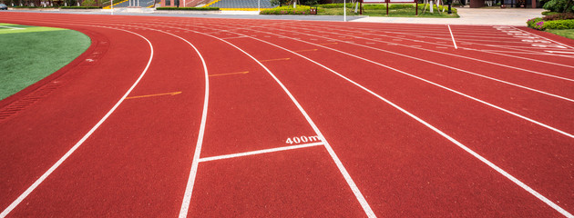 red running track