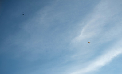 into the sky