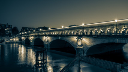 Obraz na płótnie Canvas The Pont de Bercy, a bridge over the Seine in Paris, the capital of France