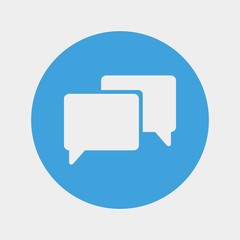 Naklejka premium chatting icon vector illustration and symbol for website and graphic design