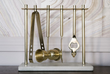Brass bar utensils