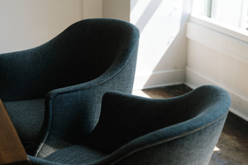 Modern gray office chairs