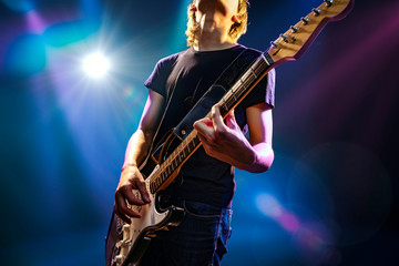 Obraz premium ロックギタリストのイメージ素材