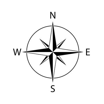 recommend clip art: compass icon wind map north west vector