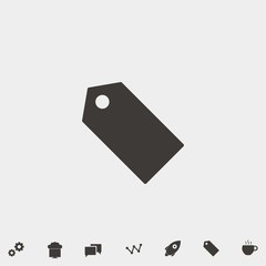 price tag icon vector illustration and symbol for website and graphic design