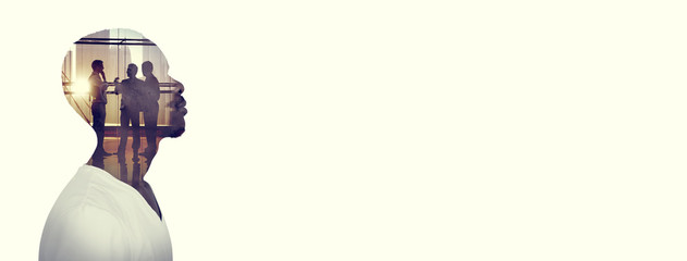 Man with a business meeting idea