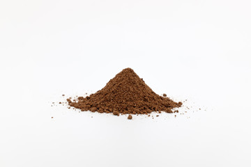 Jjajangmat ramen powder soup on white background