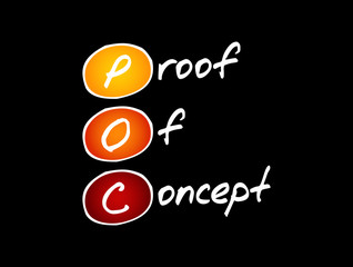 POC - Proof of Concept acronym, business concept background