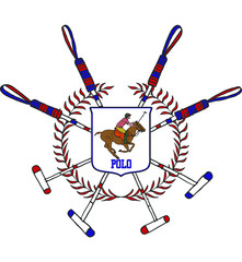 Fototapeta premium polo sports print and embroidery graphic designs vector art