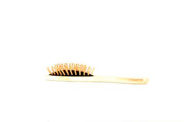 massage comb isolated on white background