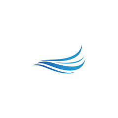 Fototapeta na wymiar Water wave logo icon illustration
