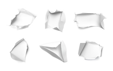 Hight realistic hole in paper. Vector illustration element ready for your design.EPS10.