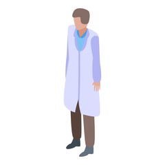 Social doctor icon. Isometric of social doctor vector icon for web design isolated on white background