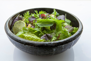 Vegetarian favorite, continental breakfast lettuce salad with diverse vegetables