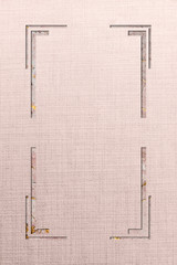 Weaved pink linen fabric