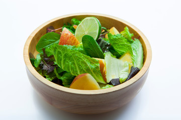 Vegetarian favorite, continental breakfast lettuce salad with diverse vegetables