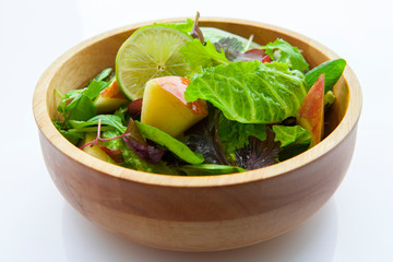 Vegetarian favorite, continental breakfast lettuce salad with diverse vegetables