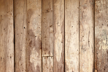 Old wooden planks wall texture abstract background