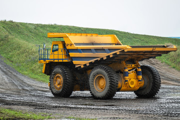 Big yellow mining truck, Belarus