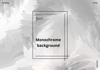 Abstract monochrome art